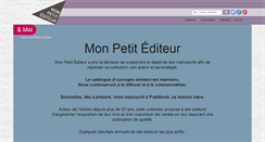 Desktop Screenshot of monpetitediteur.com